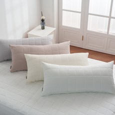나오유 헤드쿠션커버 알러지 케어 진드기 차단 사계절 누빔, 베이지_150x50cm