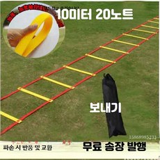 축구 민첩성 훈련 로프 사다리 체력 점프 훈련용, 1개, O_10m20섹션가방포함