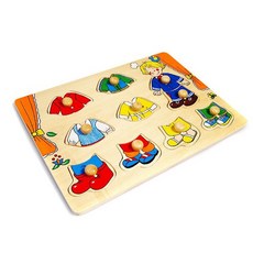 BD 꼭지퍼즐(남자아이 옷입히기) 지능개발 두뇌개발, 1개