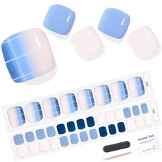 MISS MODA 젤네일 스티커 발용 풋네일 스티커 경화 타입 네일칩 간편 오프 붙이는 네일 스티커 붙이기만 하면 돼 36가지 팁 구성