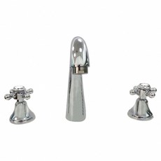 蝴蝶衛浴 台製三件式面盆水龍頭 雙把手冷熱水龍頭 台灣製造, 1個, 整套整組