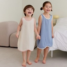 아이숲 솔리드 거즈요루 수면조끼 4color