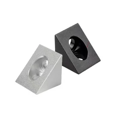 4pcs 삼각형 알루미늄 블록 코너 조각 1515 합금 코드 고정 사각형 너트 커넥터 3D 프린터 액세서리, Silver 2020 blocks