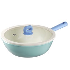 ALLILIO 세라믹 웍 IH 프라이팬 인덕션 멀티 플러스 팬, 1개, 24cm