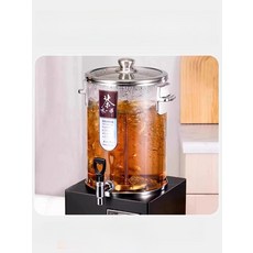 홍삼 전기약탕기 대용량 유리 가정용 티포트 업소용 약재 탕약기 달임 보온 만들기, 1. 10L 차 끓이기 통 필터 없음 6L
