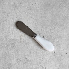 HUAN 白色陶瓷柄小奶油刀 刀子 刀 奶油刀 抹刀 果醬刀, 1個, 白色陶瓷奶油刀, 白色