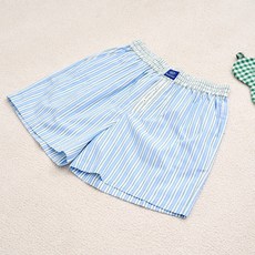 모던하우스 위캔드 60수 면 멀티 스트라이프 통기성 반바지