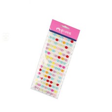 구니스토어 비즈스티커 16번 꾸미기놀이 접착비즈 입체다꾸