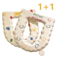 쬬린 부드러운 고탄력 방수 변기 커버 2p, 2개, 베이지