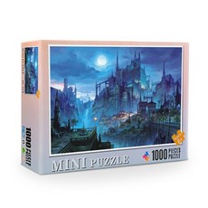 올블랙 퍼즐 1000피스 고난이도퍼즐 그림퍼즐 보드게임, 나이트 캐슬 1000피스 380x260mm