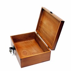 25x19x11cm (2호)통원목 키열쇠 나무상자 목재정리함 수납 공간박스 소품 우드케이스, 1개