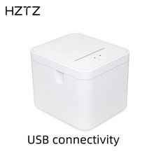 HZTZ 58mm 열전사 영수증 프린터는 안드로이드 iOS 윈도우 시스템과 연결 가능하며 케이터링 슈퍼마켓에 적합, [02] 미국 플러그, [01] 590AUSBwhite