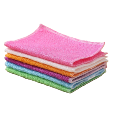 프리미엄 천연 대나무 행주수세미 주방용품/생활용품/세정제필요없고/기름이붙지않는 대나무/천연행주수세미 5P 한세트, 20개