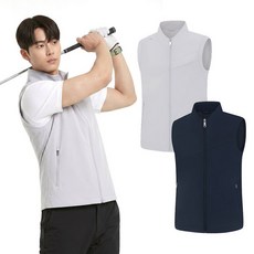 비티알 비티알 남성 여름 히든 포켓 골프 조끼 BSC787XV7M