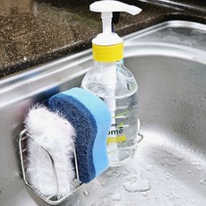 루크레테 스텐 수세미 거치대 선반, 1개, 실버