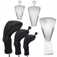 골프 드라이버 우드 유틸 헤드 커버 낱개, 유틸(5번)_블랙