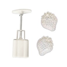 손 압력 다양한 퐁당 달케이크 곰팡이 프레스 쿠키 커터 베이킹 도구, 딸기