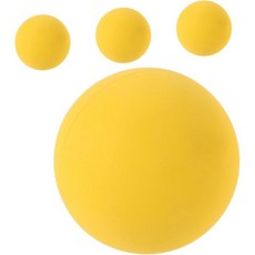 MOLUCKFU 스쿼시볼 스쿼시공 훈련 및 연습을 위한 4Pcs 노란색 리바운드 볼 최적의 성능을 중공 설계로 뛰어난 탄성을 제공하는 고무 스포츠