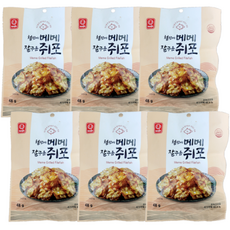 한진식품 철판에 메메 잘구운 쥐포, 48g, 6개
