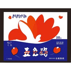 합록제지 꽃 종이 오색학 500매 쿠로 No.7