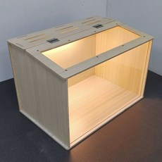 골든햄스터케이지 80 투명 상단 보온 40 30x30cm x 대형 평평한 사육장 경사형, 1개, AO. 상단 개방형 보온 작은 경사 80x30x30cm