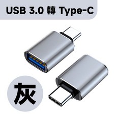 Xilla Type-C 轉 USB 2.0 轉接頭 手機平板電腦 OTG 高速轉換器, 1個, USB 3.0 轉 Type-C 銀, 銀