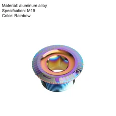 HASSNS Mtb 크랭크 커버 캡 자전거 Hollowtech 통합 셋 나사 산악 연결로드 M15/M18/M19/M20, 06 HA Colorful M19