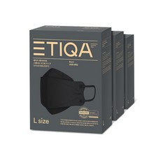 에티카 에어라이트 스탠다드 검정색 KF94 대형 8매 x 3개