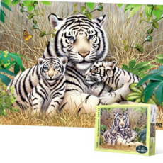 500피스 직소퍼즐 - 백호가족의 휴식, 1, 1개