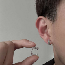 시옌원 용모양 남자 귀걸이 2PC