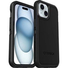 OtterBox 아이폰 16e 15 14 13 디펜더 시리즈 XT 케이스 - 블랙 스크린리스 견고함 MagSafe에 스냅 랜야드 부착(폴리백으로 배송)
