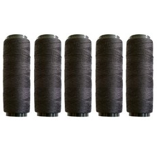 미니 칼라 재봉실 40수2합 소형재봉사, 5개, 블랙