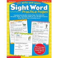 100 Write-And-Learn Sight Word Practice Pages, Scholastic
