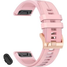 13728410 시계줄 스트랩 교체 스마트워치 밴드 22mm 가민 Fenix 8 Pro Tactix AMOLED 47mm/Fenix 7/7 pro/6 pro/5/5 플러스 De, Light Pink