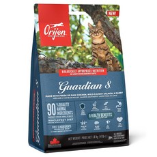 Orijen 歐睿健 台灣公司貨 全齡貓 愛貓守護8 無穀配方 乾飼料, 雞 + 火雞 + 魚類, 1800g, 1包
