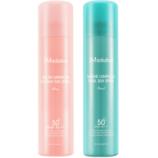 JM 제이엠솔루션 청광 진주 / 윤광 로즈 선스프레이 180ml 1+1, 청광 진주1개 1개, 2개