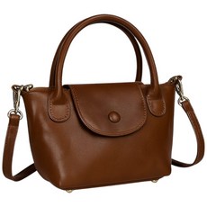 MDMS 春夏百搭小方包 毛球吊飾兩用女包 日系小廢包手提斜背包 小巧復古甜美風, 棕色 送掛件