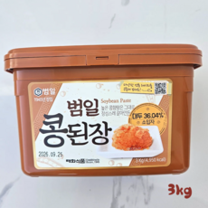 범일된장 콩된장 소입자 3kg 범일국된장 범일찌개된장 찌개된장 된장, 1개