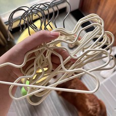寵物衣架 防滑乾溼兩用, 1個, 小巧精緻：杏色【寵物/兒童專用】,防滑無異味【0+1架】