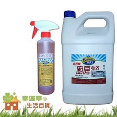 Bovoa's 廚房清潔劑, 1個, 4kg補充瓶(加贈480g小圓瓶), 4kg