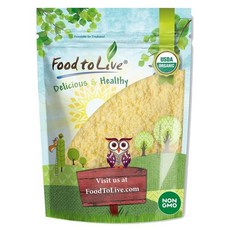 푸드 투 라이브 유기농 기장 가루 (비 GMO 돌로 분쇄 Food to Live Organic Millet Flour 1 Pound Non-GMO Kosher Vegan, 1개