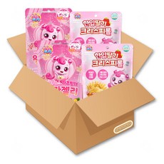 프린세스 캐치티니핑 한입 딸기 크리스피롤 40g + 캐치티니핑 젤리 50g 세트, 1세트, 90g, 한입 딸기 크리스피롤+왕관젤리