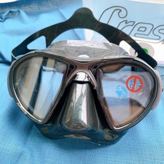 現貨 送編織帶 Cressi Nano 自潛面鏡 新款稀有色 [光頭面鏡王], 黑色