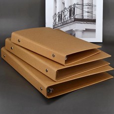 牛皮紙活頁夾封皮 A4/A5/B5 DIY筆記本 外殼, 1個, A6單外殻6孔 已裝訂沒內芯, A6, 6孔
