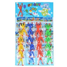 (20개 1세트)스파이더맨놀이 (1탄) (옐로우5p+블루5p+레드5p+그린5p) 스파이더찐득이 (20ea 한판) 벽타기 끈끈이스파이더맨