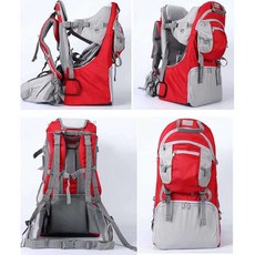 힙시트 아기띠 배낭형 등산 아웃도어 베이비 신생아, 109오렌지타액타월없이차양레인커버포함