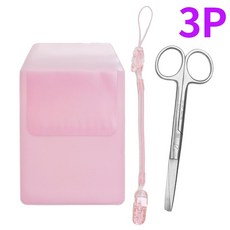 널스포켓 스프링집게줄 시저가위 14cm 3P 모음 간호사 용품, 1개, 널스3P_핑크모음