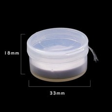 釣友俱樂部 魚鉤收納盒 透明方形 飛蠅盒 10格 15格 收納盒 漁具, 1個, 小號圓形盒(帶海綿內襯)