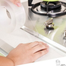 주방 틈새 테이프 주방용 물막이 물기 틈새 마감 테이프 투명 테이프형 곰팡이 싱크대 세면대 레인지