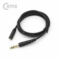 컴스 스테레오 3극 AUX 3.5 F 6.35 M 연장케이블, ND652, 1개